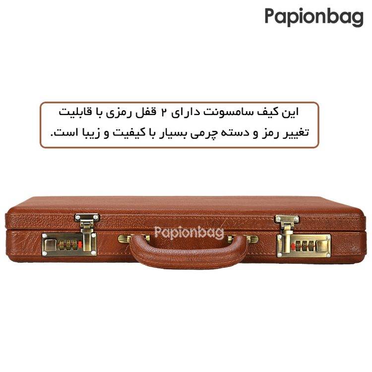 کیف سامسونت چرم مدل sam6 (کوچک)+ واکس رایگان - تصویر 8