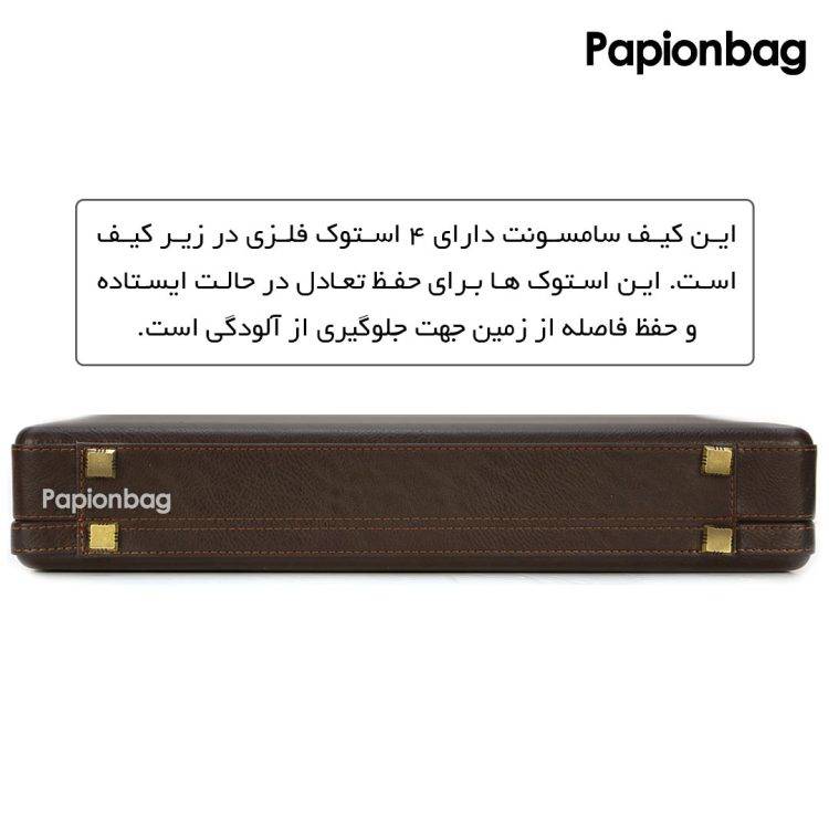 کیف سامسونت چرم مدل sam7 (متوسط) + واکس رایگان - تصویر 5