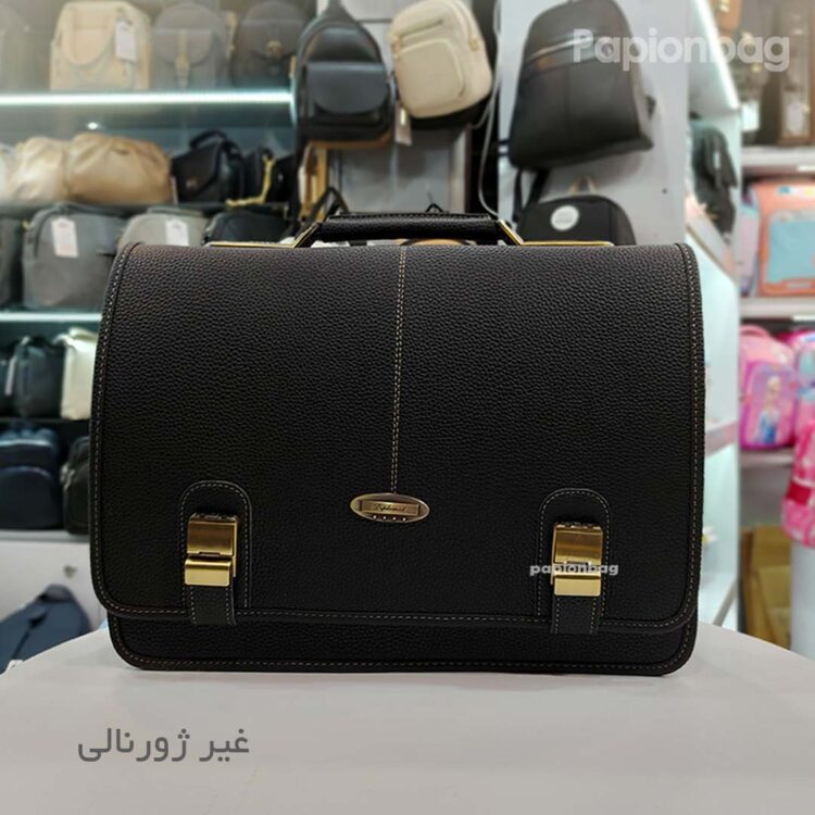 کیف اداری دانشجویی چرم مصنوعی اعلا مدل 92 - تصویر 15