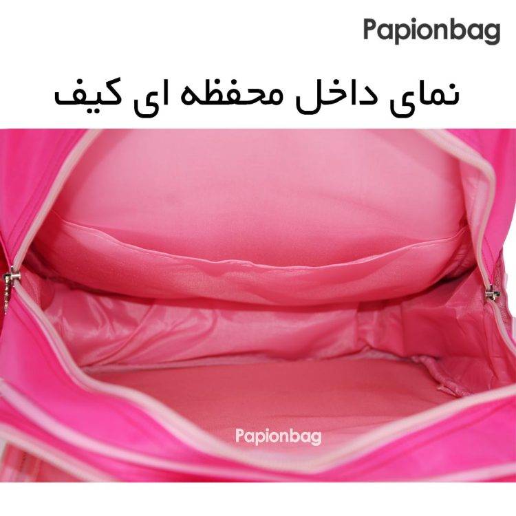 کوله مدرسه دخترانه خارجی صورتی دخترکفشدوزکی مدل 60 - تصویر 13