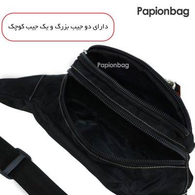 کیف کمری مردانه اسپرت برزنتی (جنس اعلا) کد8 3 فضای داخلی کیف کمری کد 8
