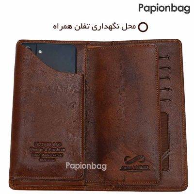 کیف پول چرم مردانه آترینا