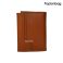 کیف پول کتابی چرم طبیعی پولو کد283 (مشکی- عسلی) - تصویر 4