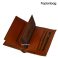 کیف پول کتابی چرم طبیعی پولو کد283 (مشکی- عسلی) - تصویر 7