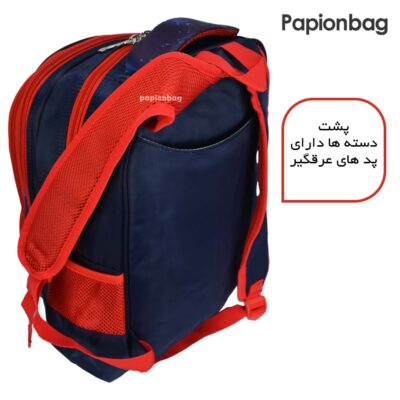 پشت دسته ها دارای پد عرقگیر کوله مدرسه کد 481