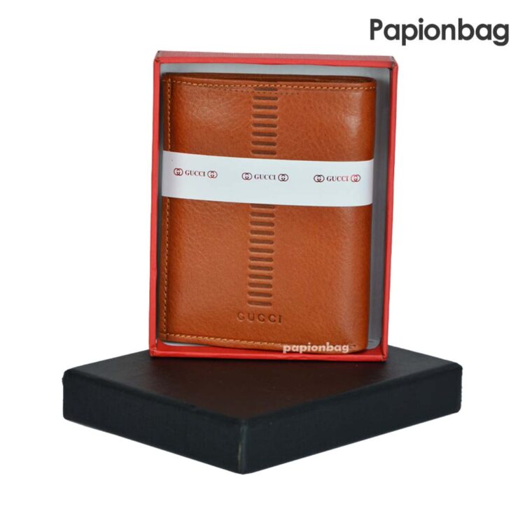 کیف پول مردانه چرم طبیعی گوچی کد663 - تصویر 6