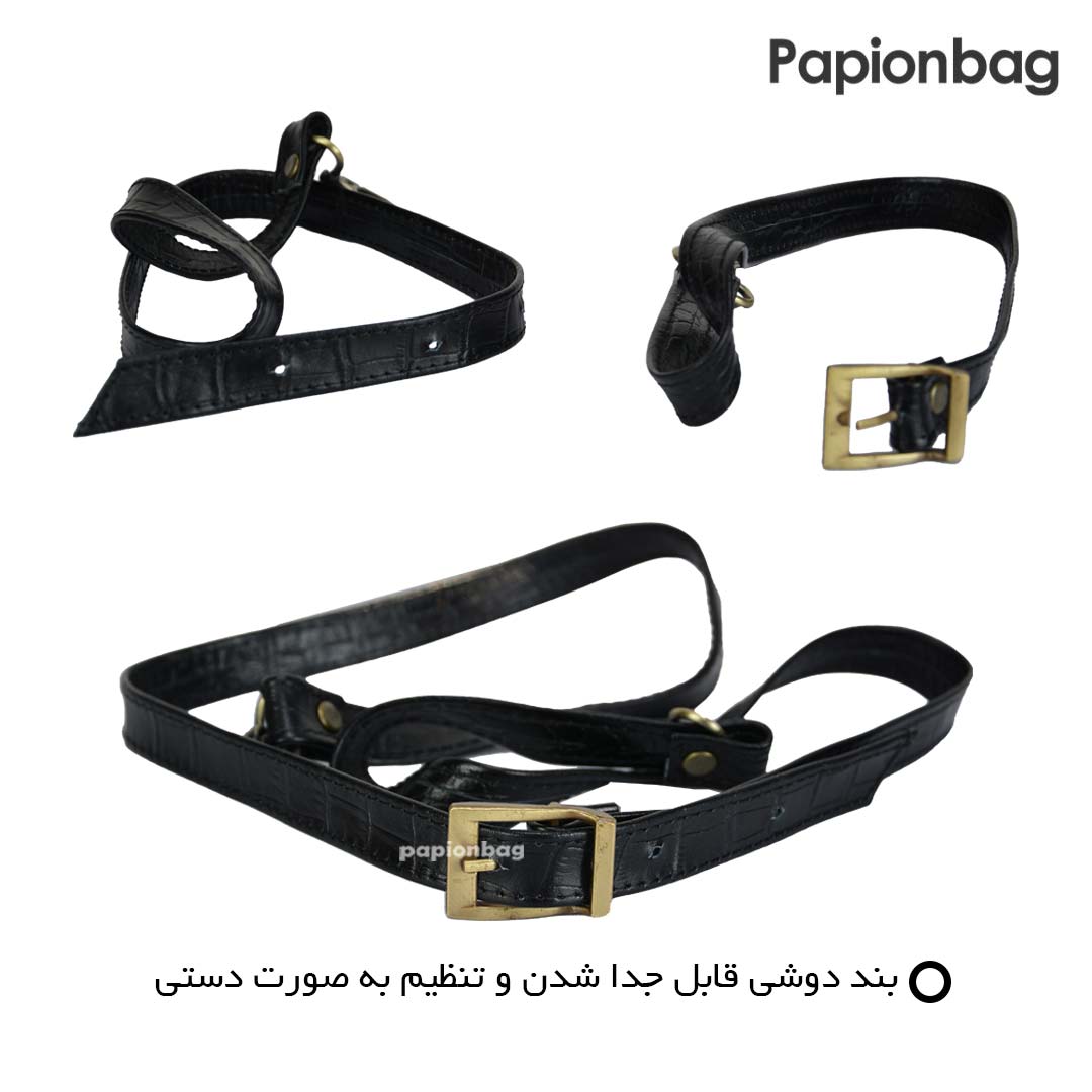 بند شانه ای قابل تنظیم کیف اداری برند چرمسال کد 643