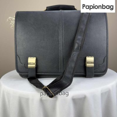 کیف اداری دوقفل دار همراه با کاور لپتاپ مجزا کد1012 7 بند دوشی کیف اداری مردانه دوقفل دار کد 1012