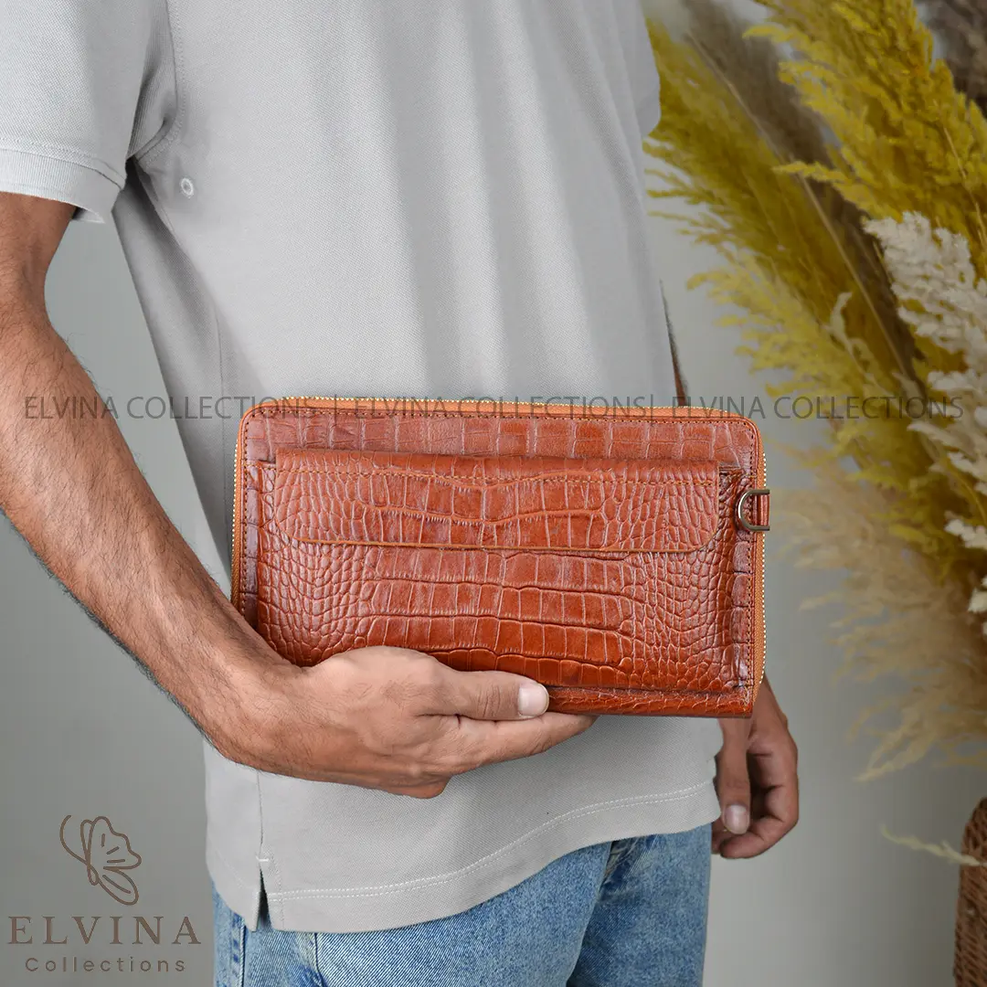 leather hand and shoulder passport bag1152 21