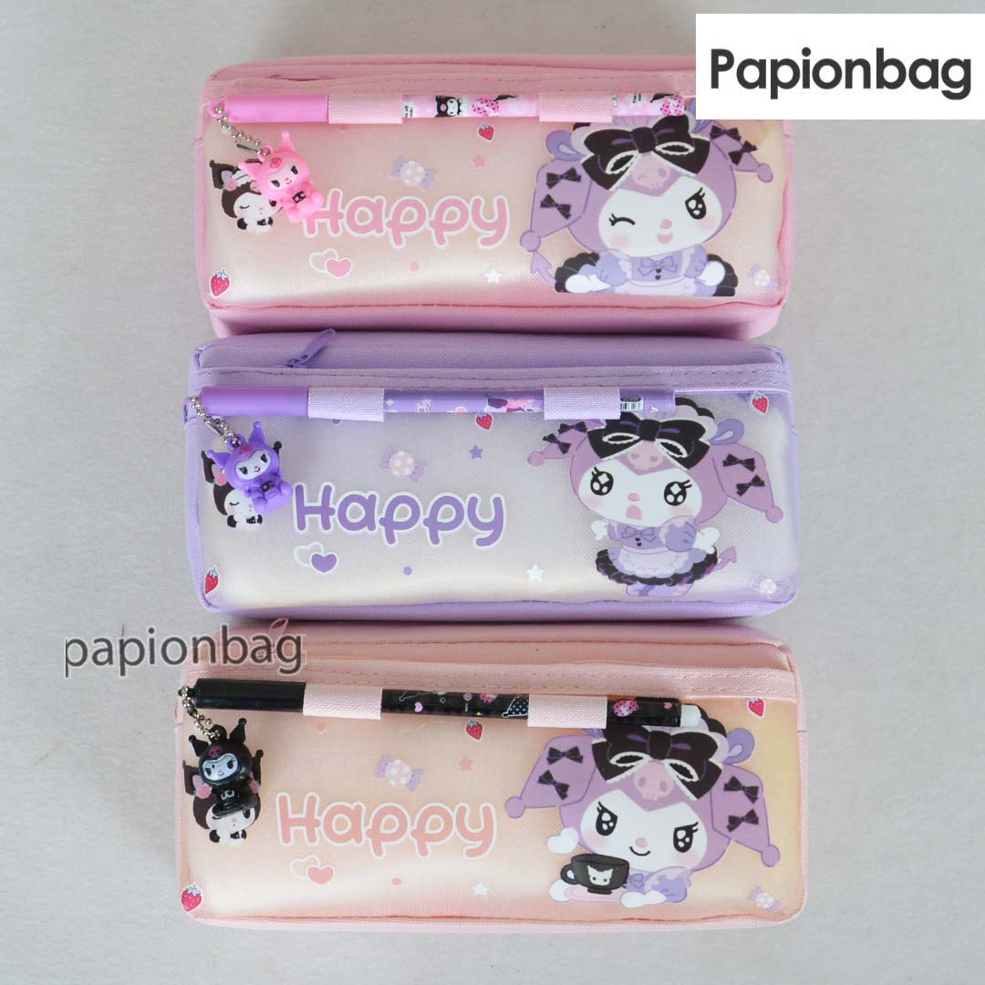 Kuromi pencil holder with hanging pen1251 4
