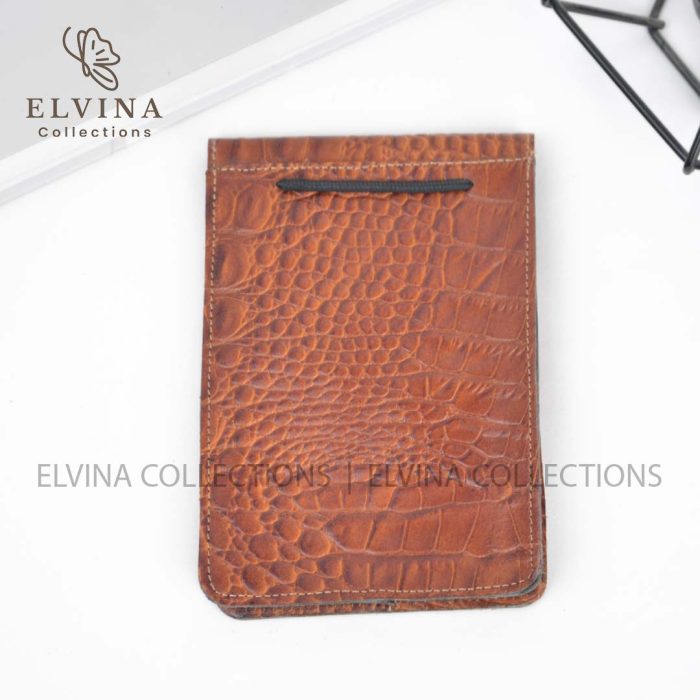 کیف گردنی چرم طبیعی گاوی طرح سنگی کد 1445 - تصویر 4