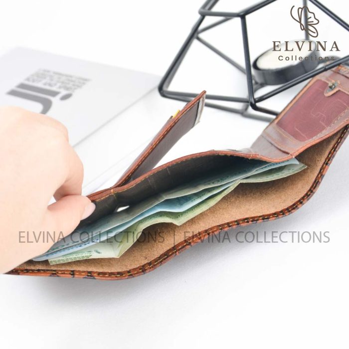کیف پول چرم طبیعی طرح خط میخی کد 1448 - تصویر 4
