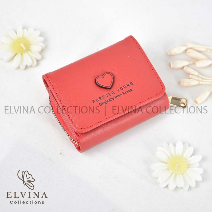 کیف پول جاکارتی قلب دخترانه کد 1571 - تصویر 2