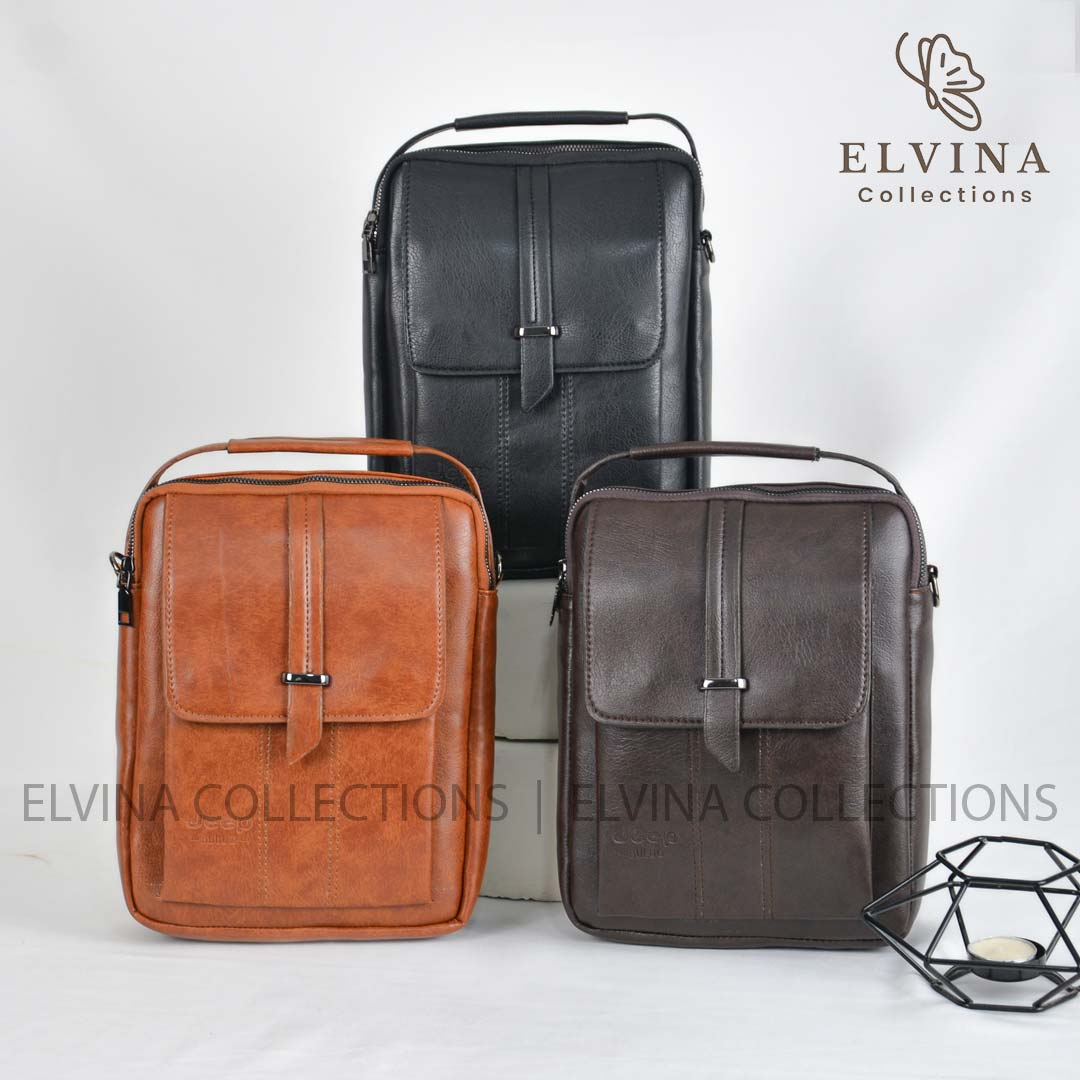 Mens-leather-shoulder-bag-Jeep-1517-3.jpg کیف دوشی جادار سایز سررسید چرم مصنوعی Jeep - تصویر 1