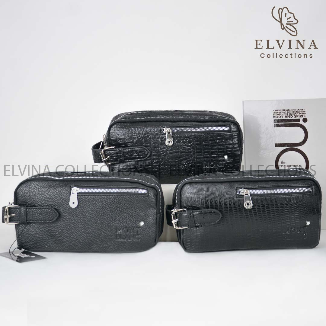 montblanc-mens-handheld-shoe-bag-1548-3-2.jpg شوزبگ دستی مردانه MONT BLANC کد 1548 دو زیپ و جادار - تصویر 1