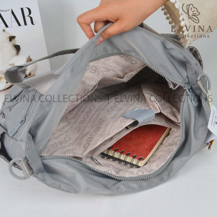 ساک بزرگ پینترستی دخترانه روشان برند بوبو bobo  اداری دانشجویی دارای جای لپتاپ و تراول ماگ در داخل - تصویر 18