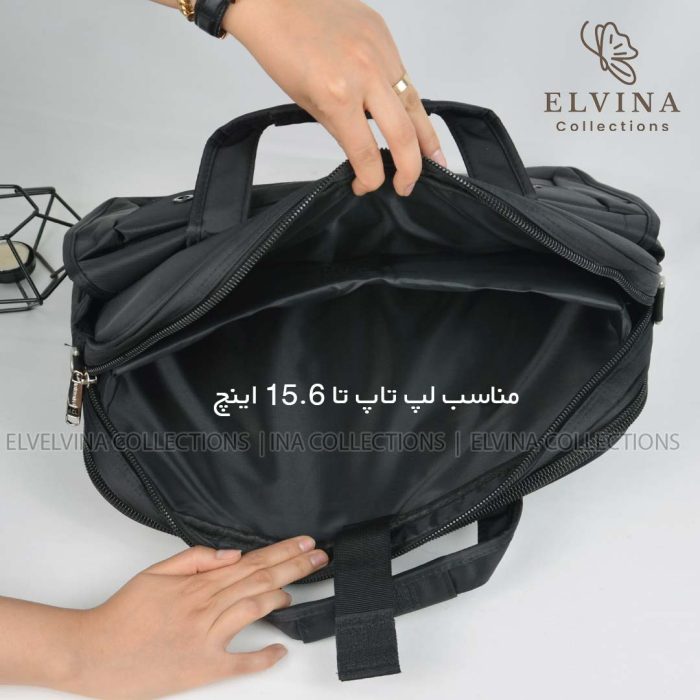 کیف لپتاپی اداری دانشجویی 15.6اینچ اورجینال کد 1690 - تصویر 4