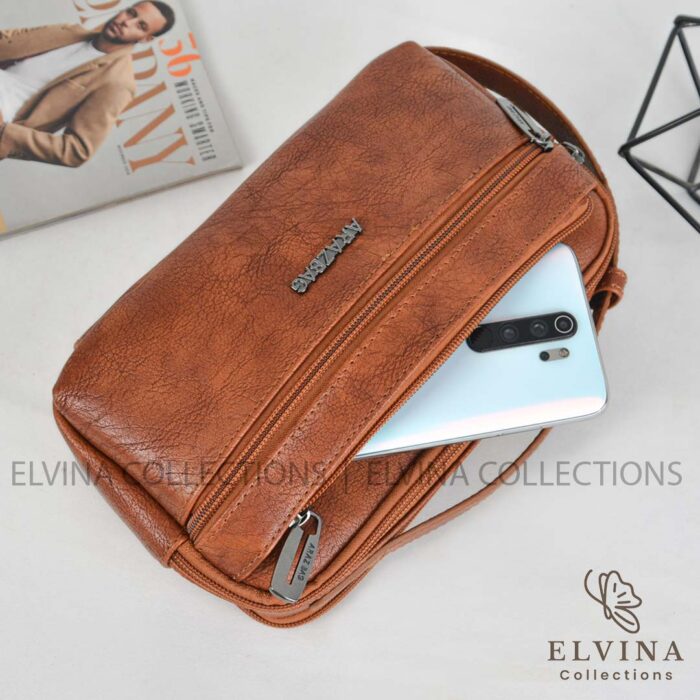 شوزبگ دستی مردانه پر زیپ ARAZBAG کد 1590 - تصویر 6