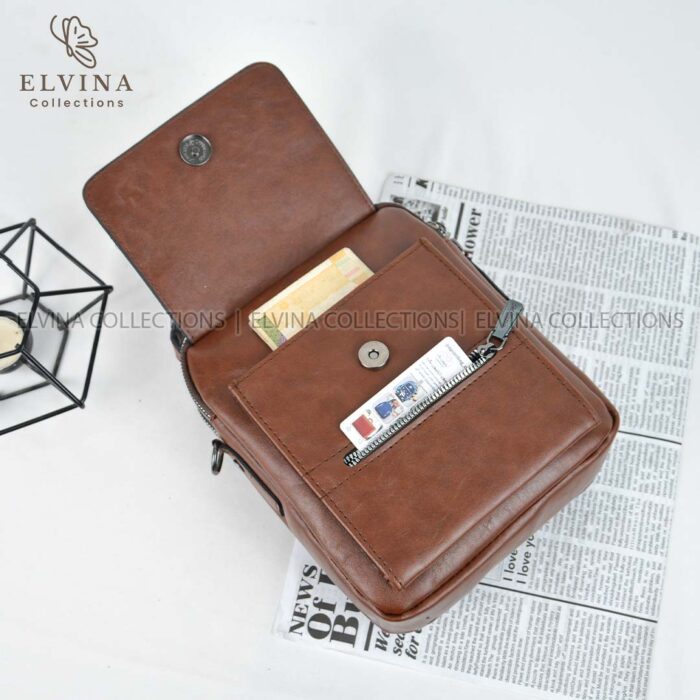 کیف دوشی سایز متوسط Milano کد 1675 چرم مصنوعی اعلاء مناسب روزمره - تصویر 19
