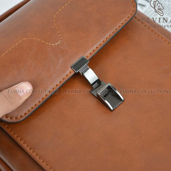 کیف دوشی Milano سایز کتاب و سررسید کد 1678 چرم مصنوعی اعلاء - تصویر 12
