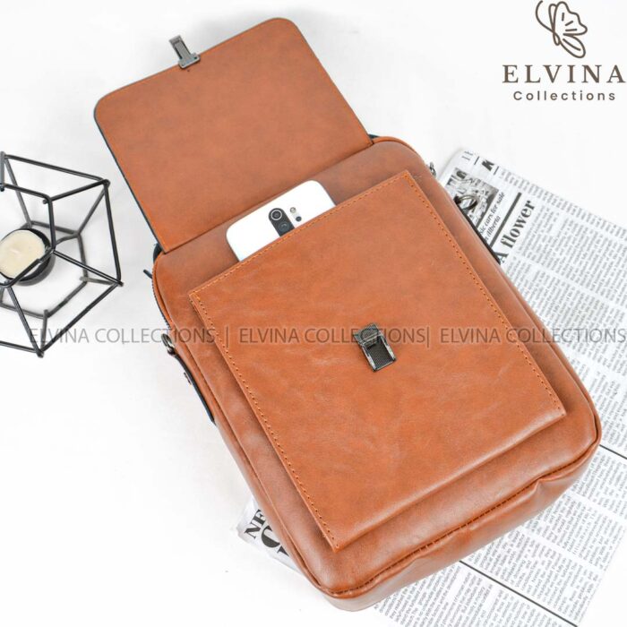 کیف دوشی Milano سایز کتاب و سررسید کد 1678 چرم مصنوعی اعلاء - تصویر 14