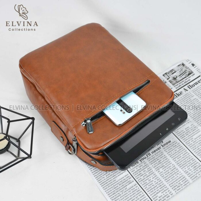 کیف دوشی Milano سایز کتاب و سررسید کد 1678 چرم مصنوعی اعلاء - تصویر 6