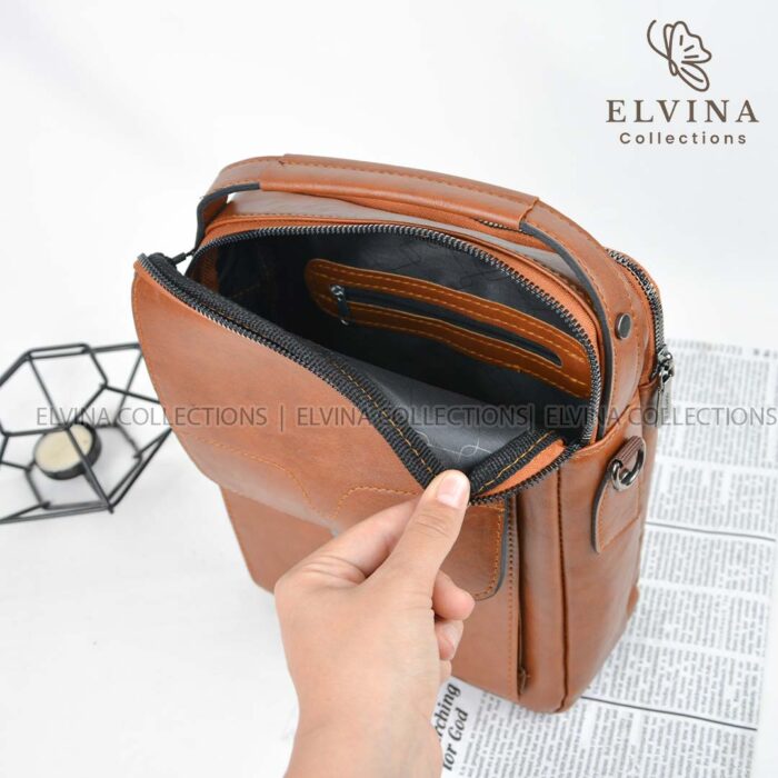 کیف دوشی Milano سایز کتاب و سررسید کد 1678 چرم مصنوعی اعلاء - تصویر 8