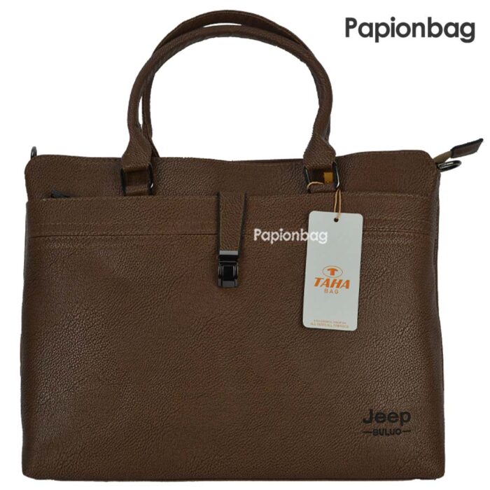 کیف چرم اداری زنانه کد224 (مشکی-قهوه ای- عسلی) - تصویر 10